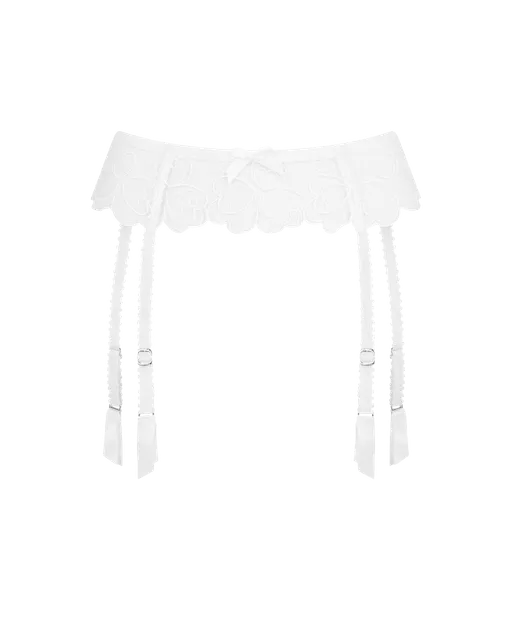 Maysie Suspender White/White | Agent Provocateur