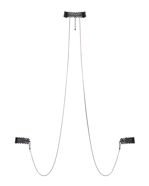 Mishka Choker And Cuff Set Gunmetal/Montana | Agent Provocateur