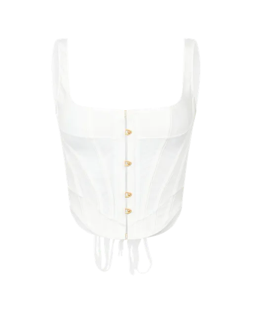 Zena Corset Top White | Agent Provocateur
