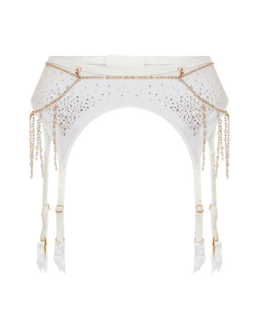 Solar Suspender White/Sand | Agent Provocateur