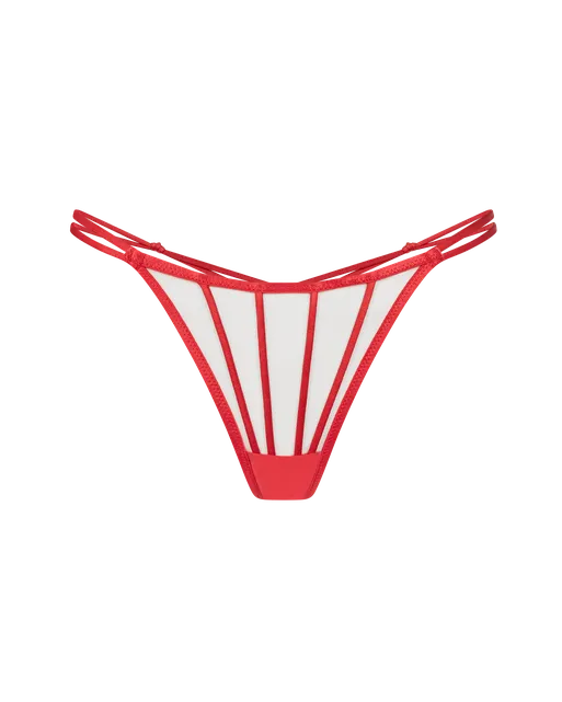 Ozara Thong Sand/Red | Agent Provocateur