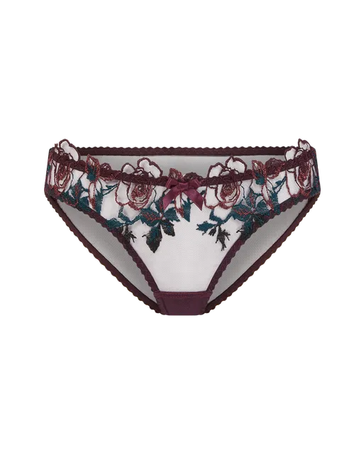 Callypso Full Brief Plum/Green | Agent Provocateur