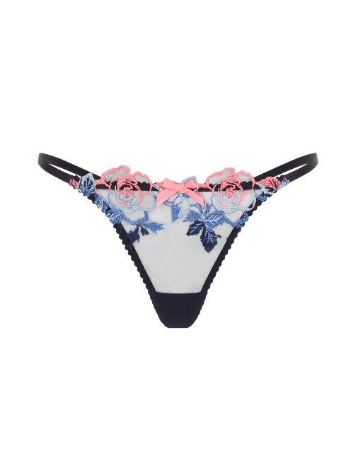 Callypso Thong Blue/Multi | Agent Provocateur