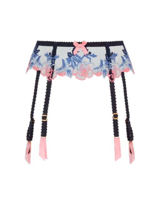 Callypso Suspender Blue/Multi | Agent Provocateur