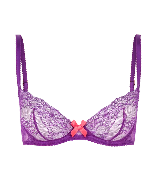 Isedora Plunge Underwired Bra Purple/Pink | Agent Provocateur