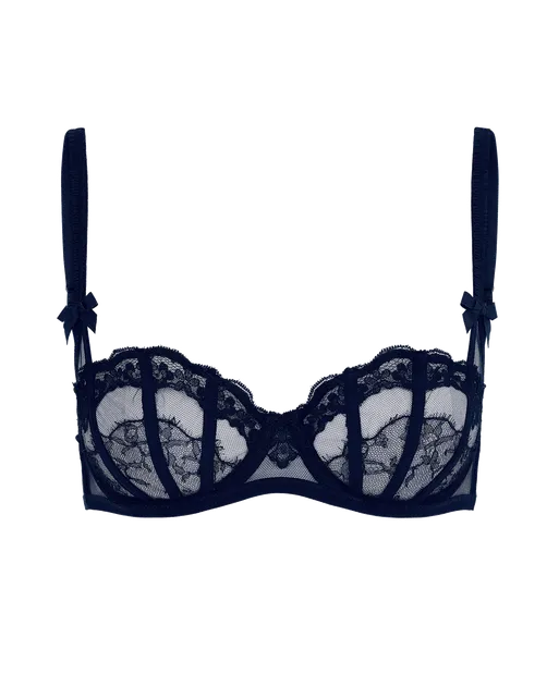 Mariann Balconette Underwired Bra Navy/Navy | Agent Provocateur