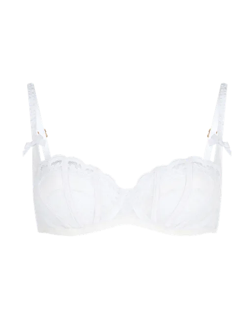 Mariann Balconette Underwired Bra White | Agent Provocateur