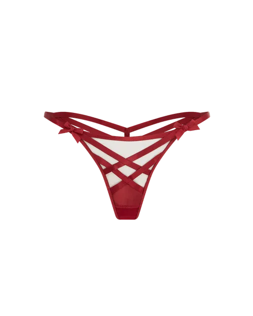 Briella Thong Burgundy | Agent Provocateur