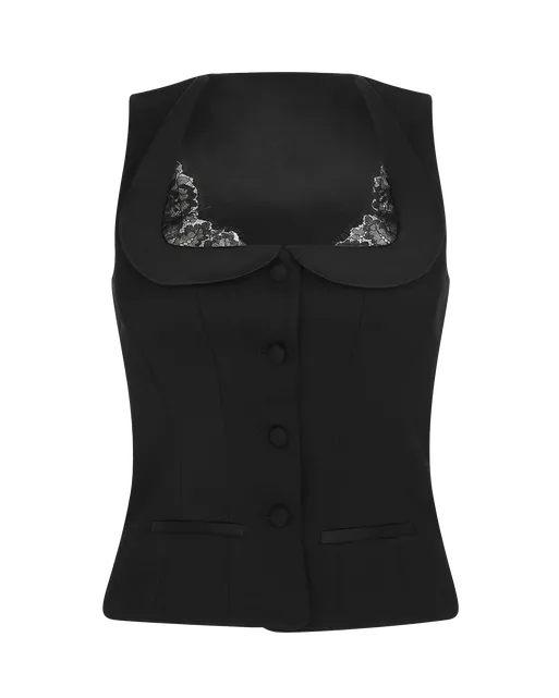 Julietta Waistcoat Black | Agent Provocateur