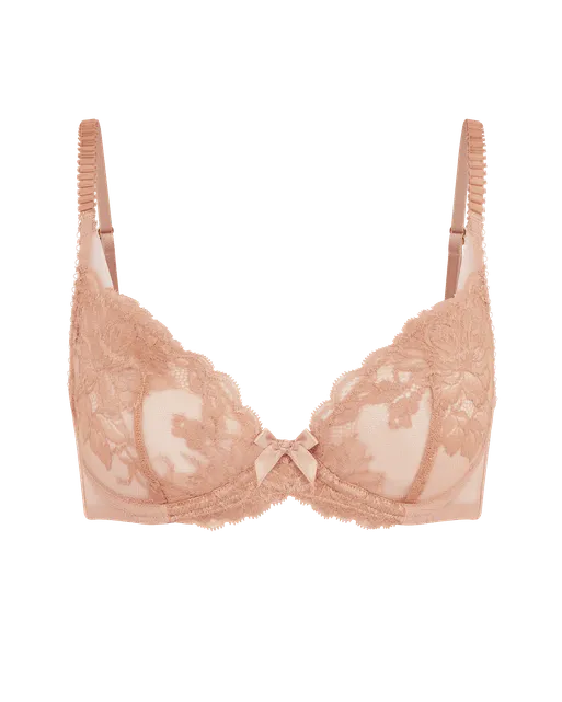 Yara 1 Plunge Underwired Bra Praline | Agent Provocateur