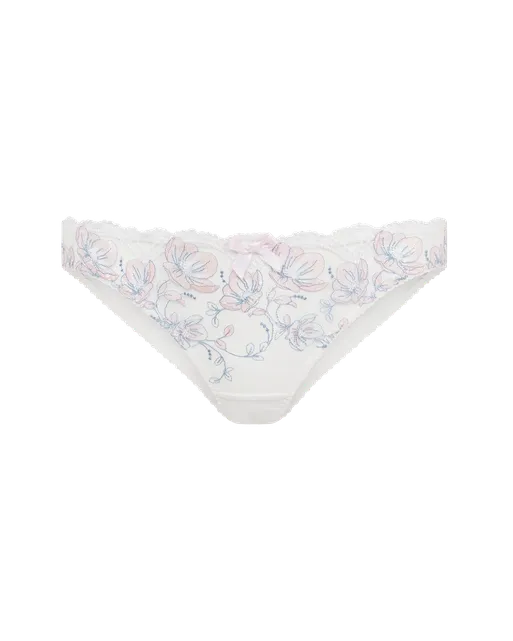Winnette Full Brief  Baby Pink/White | Agent Provocateur