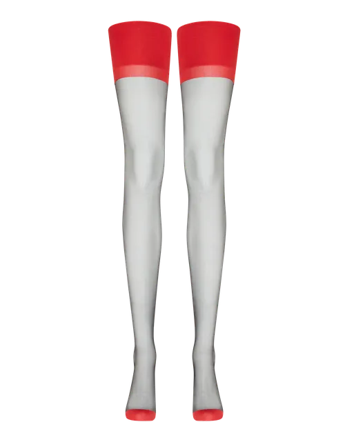 Ora Stockings  Black/Red | Agent Provocateur