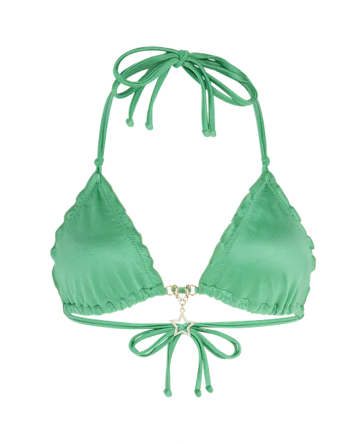 Berry 1 Bikini Top Green/Gold | Agent Provocateur