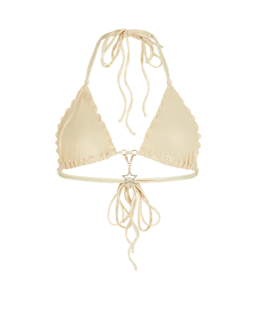 Berry 1 Bikini Top Light Gold | Agent Provocateur