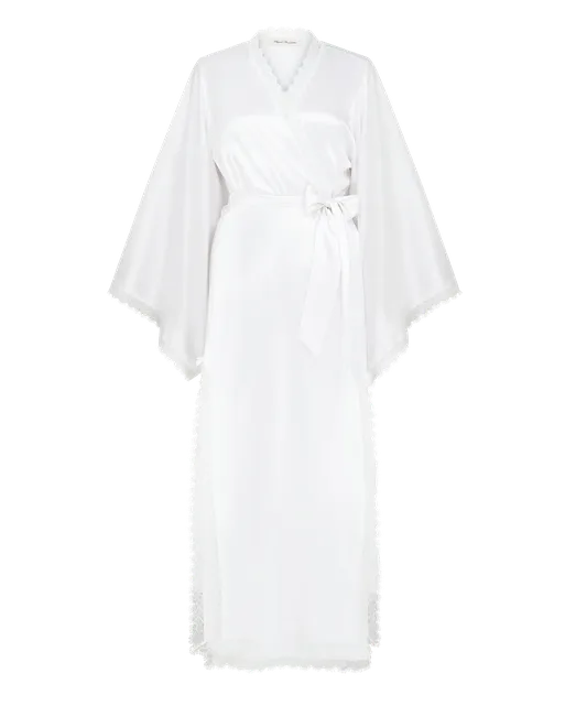 Gisele Long Kimono White | Agent Provocateur