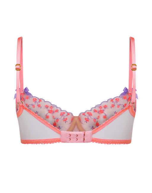 Lissa Plunge Underwired Bra in Pink/Lilac | By Agent Provocateur Sale