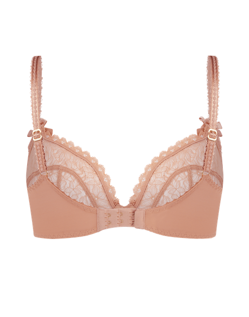 Aliza Plunge Underwired Bra in Praline | By Agent Provocateur