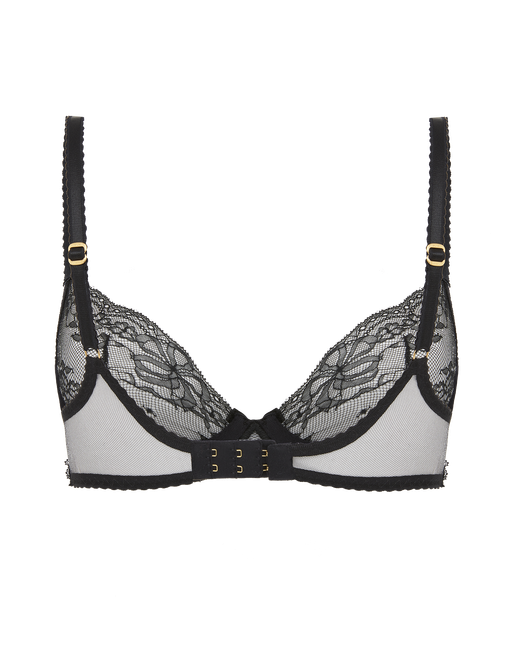 Isedora Plunge Underwired Bra in Black | By Agent Provocateur