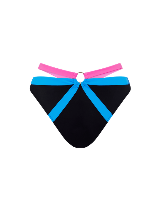 Imizia Bikini Bottom in Black/Blue/Pink | By Agent Provocateur