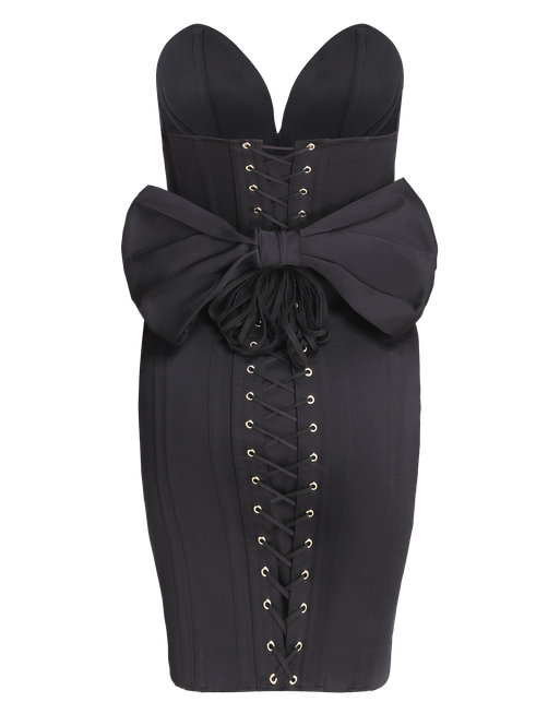 Byrdie Corset Dress in Black