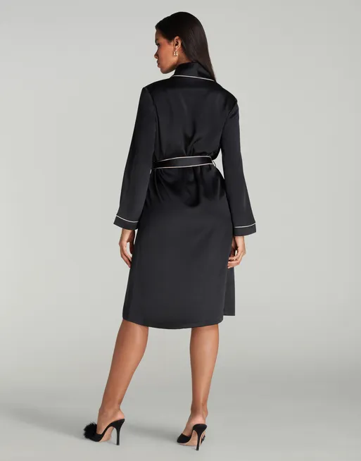 Classic PJ Dressing Gown in Black | Agent Provocateur All