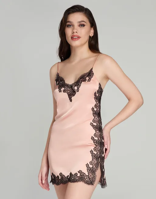 Amelea Short Slip in Pink | Agent Provocateur