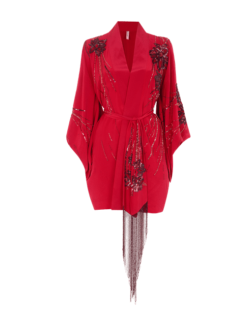 Juliana Short Kimono in Red By Agent Provocateur Outlet
