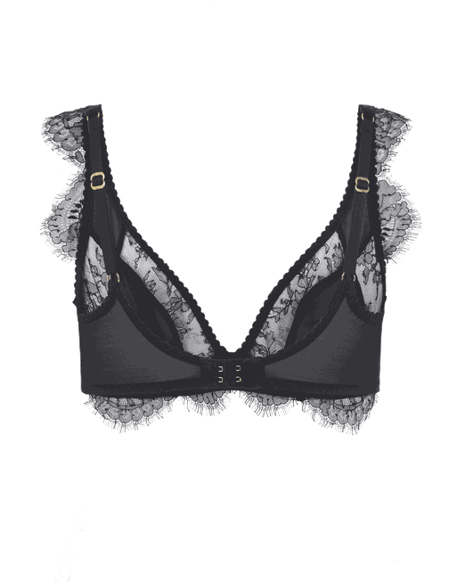 Deanna High Apex Bra in Black