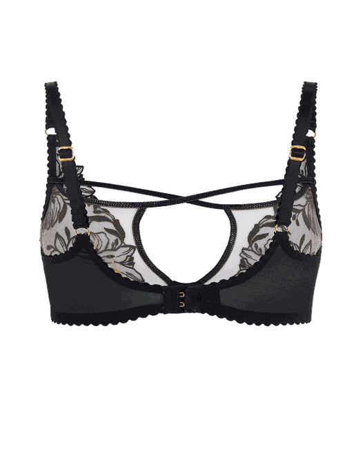 Ozella Plunge Underwired Bra in Black