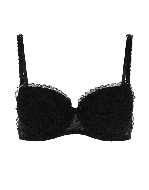 Hinda Balconette Strapless Underwired Bra in Black | Agent Provocateur  Outlet