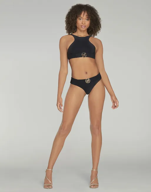 Laurella High Neck Bikini Top in Black Agent Provocateur