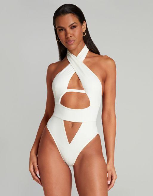 Anja Swimsuit in White | By Agent Provocateur All Swimwear