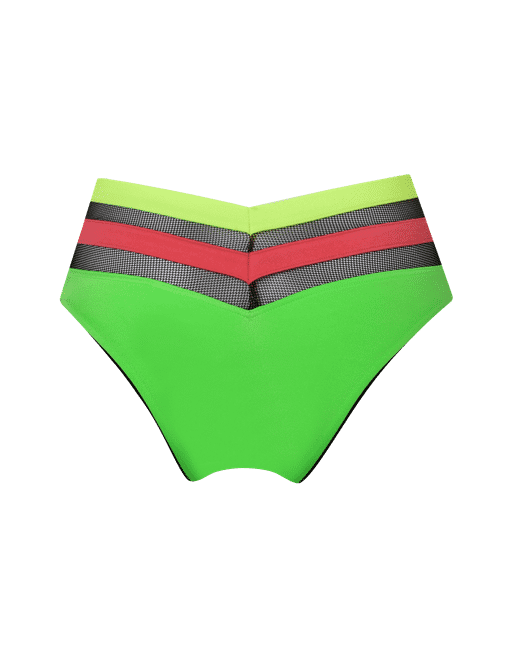 Zenaya Bikini Bottom in Green/Lilac | By Agent Provocateur