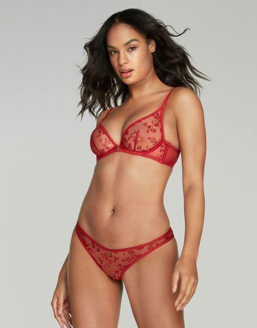 Zadi Full Cup Underwired Bra in Red | Agent Provocateur Outlet