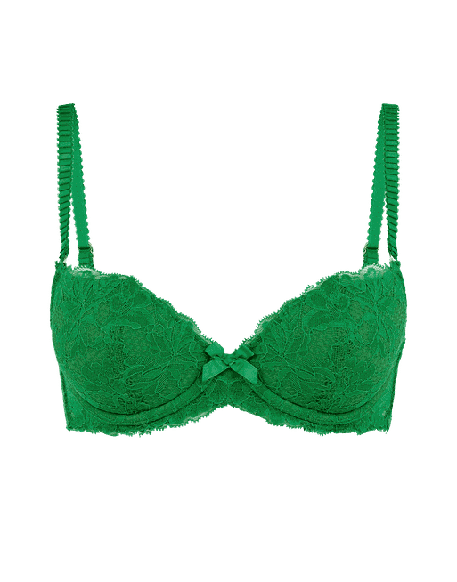 Rosele Padded Underwired Bra in Green | Agent Provocateur