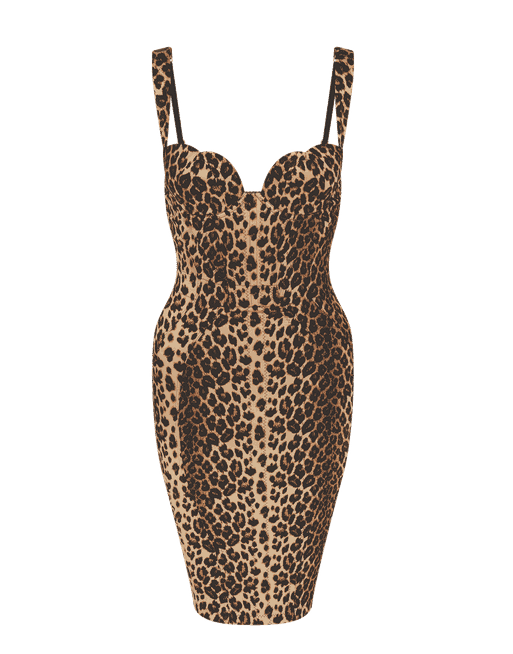 Bryoni Dress in Leopard By Agent Provocateur All Clothing