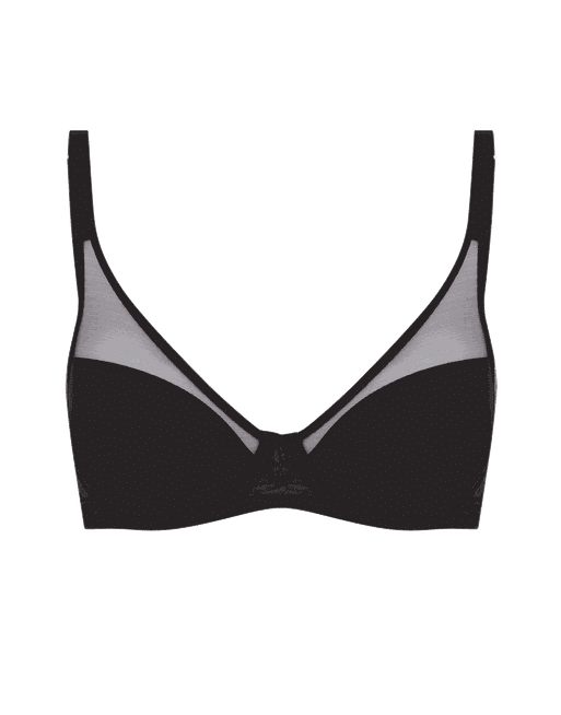 Buy Dermawear SB-1101 Padded Non-Wired Sports Bra - Black Grey Online