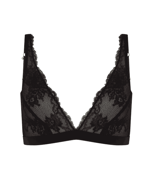 Ginah Soft Cup High Apex Bra in Black | Agent Provocateur