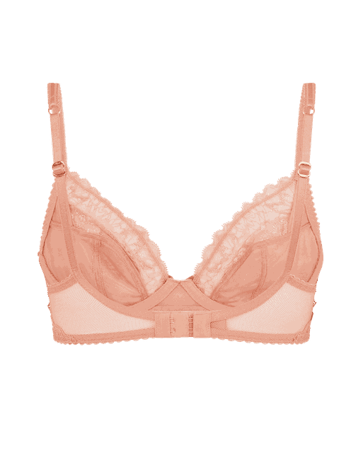 Leni Plunge Underwired Bra in Praline