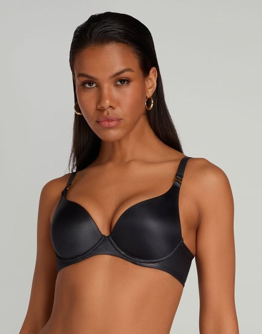 Paige Moulded Plunge Underwired Bra in Black