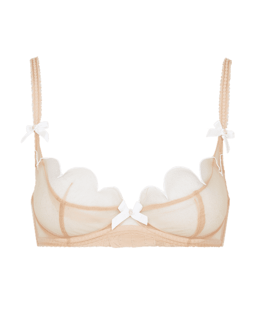Lorna Demi Cup Plunge Underwired Bra in Sand | Agent