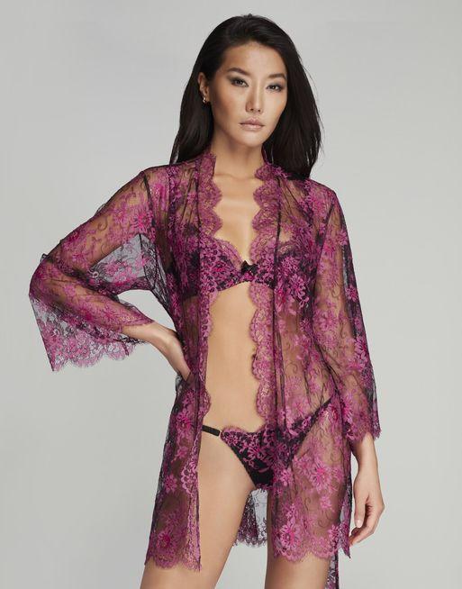 Carline Kimono in Pink By Agent Provocateur