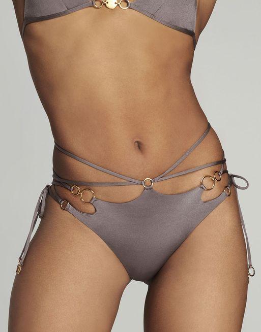 Davine Bikini Bottom in Grey By Agent Provocateur