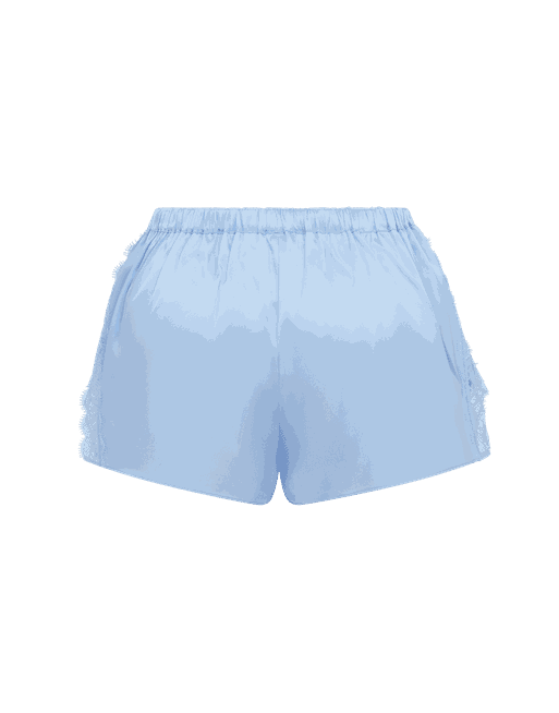 Blue shorts with white trim best sale