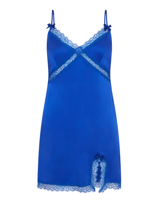 Gisele Short Slip in Cobalt | By Agent Provocateur
