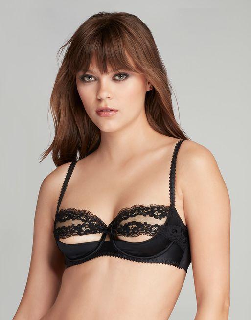 Lacy Balconette Underwired Bra in Black | By Agent Provocateur