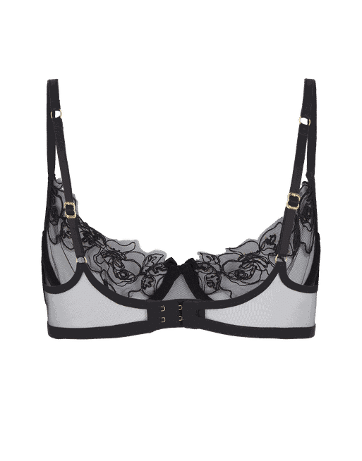 Lindie Demi Cup Plunge Underwired Cup in Black