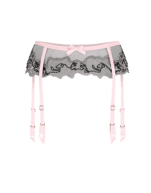Lindie Suspender in Pink/Black | By Agent Provocateur