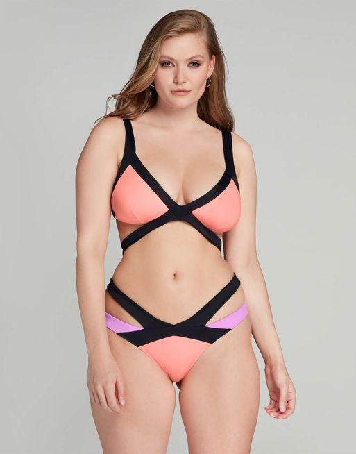 Mazzy Bikini Top in Black Multicolour By Agent Provocateur