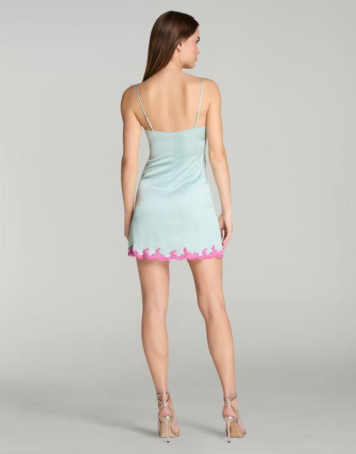 Molly Short Slip in Mint/Pink | By Agent Provocateur All Nightwear